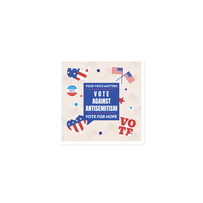 Vote Against Antisemitism | Die-Cut Magnet