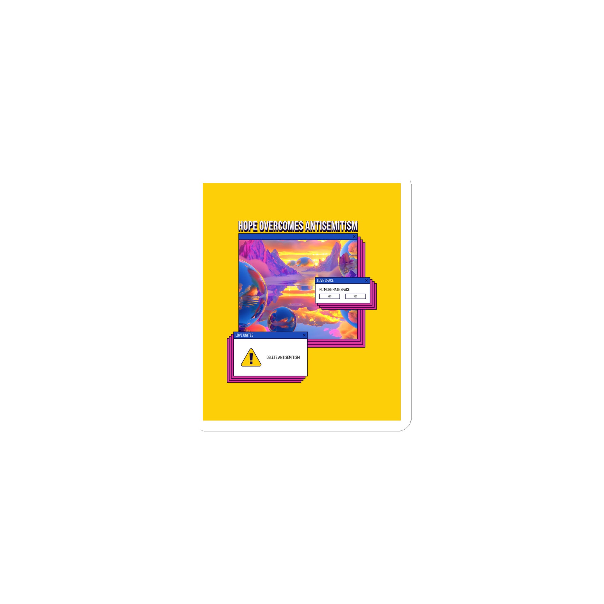 A Colorful Dream | Antisemitism | Die-Cut Magnet