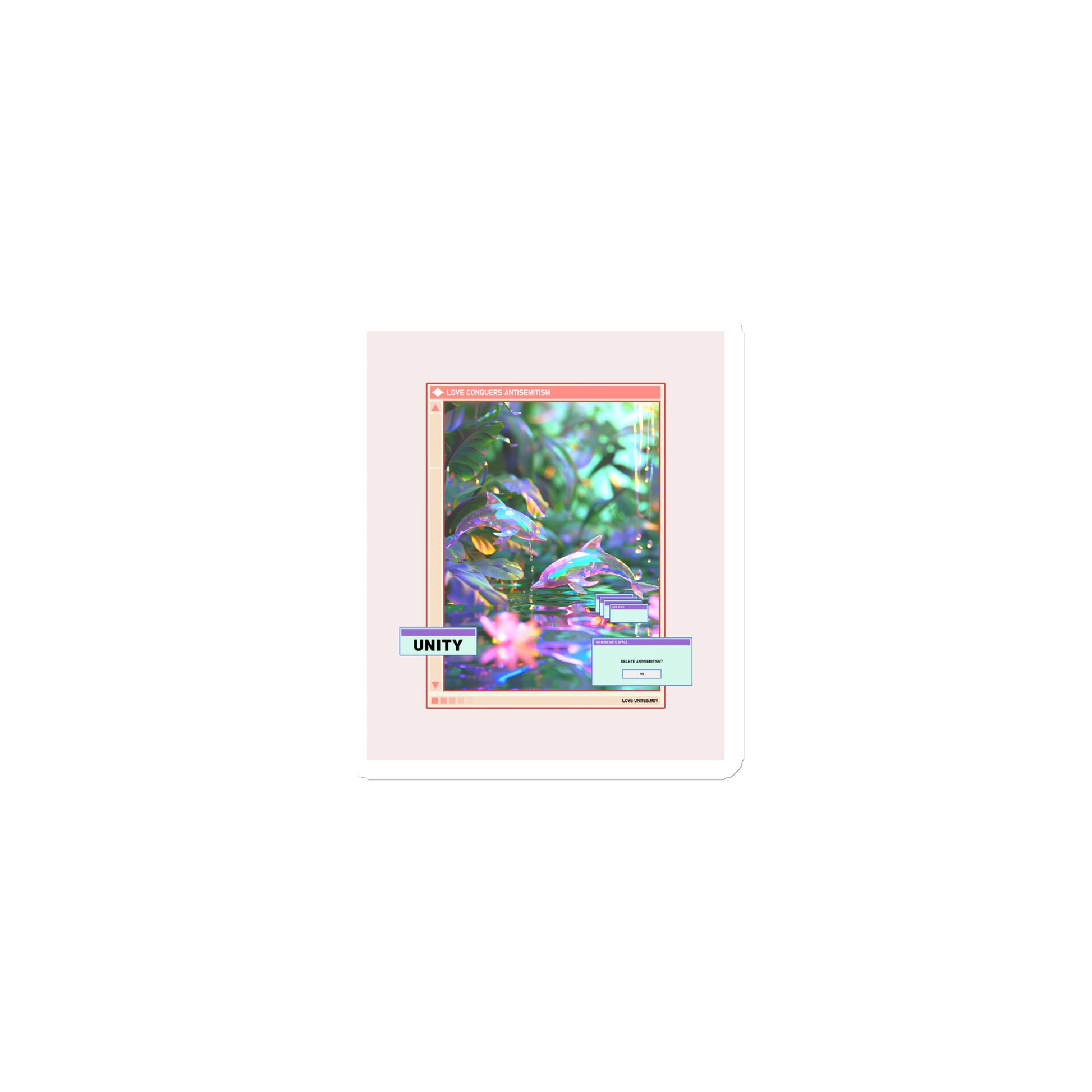 A Colorful Dream | Antisemitism | Die-Cut Magnet