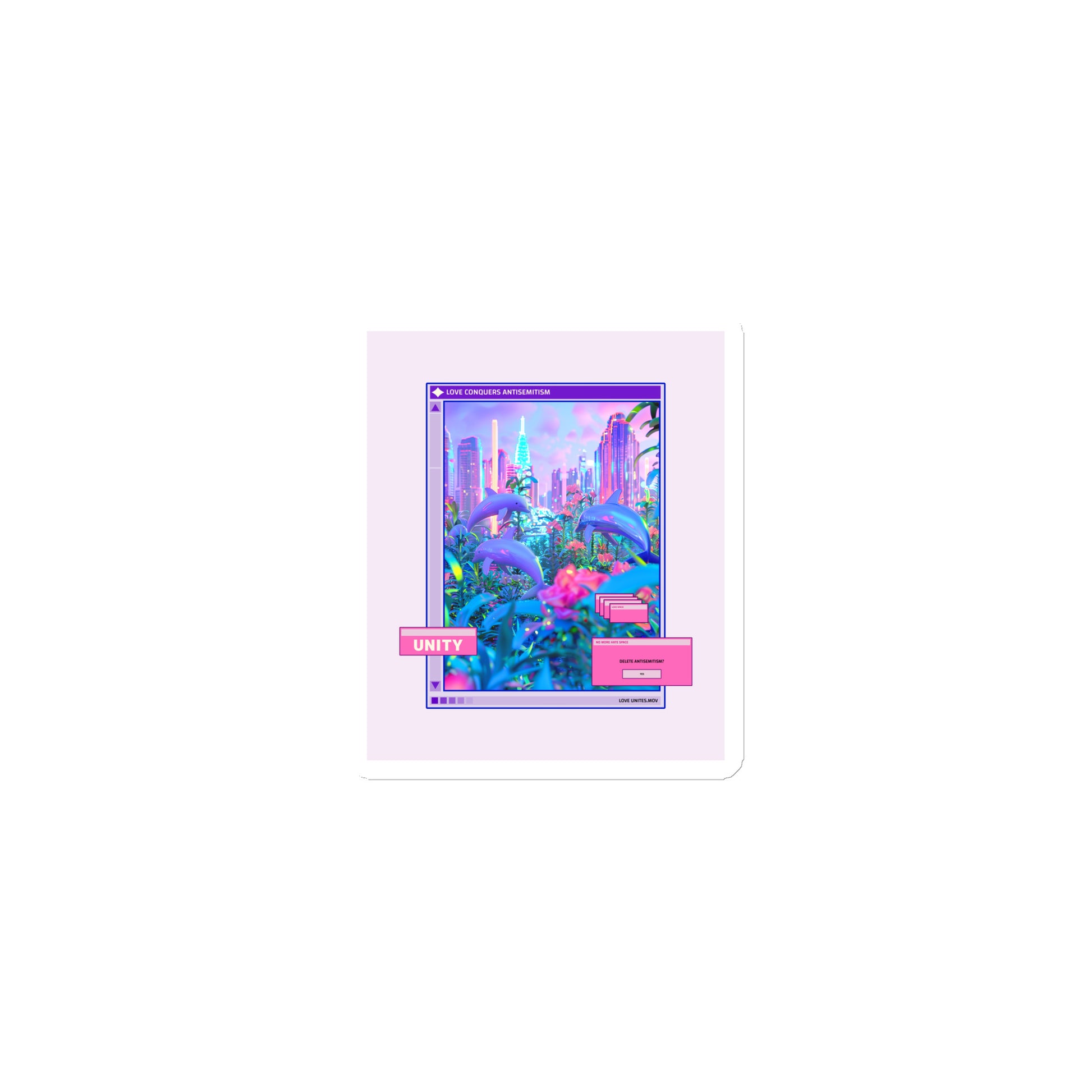 A Colorful Dream | Antisemitism | Die-Cut Magnet