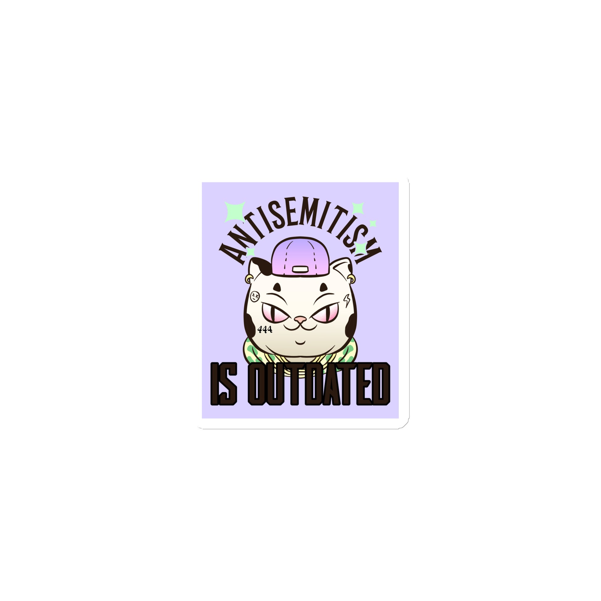 Cool Cat | Antisemitism Is Outdated | Die-Cut Magnet