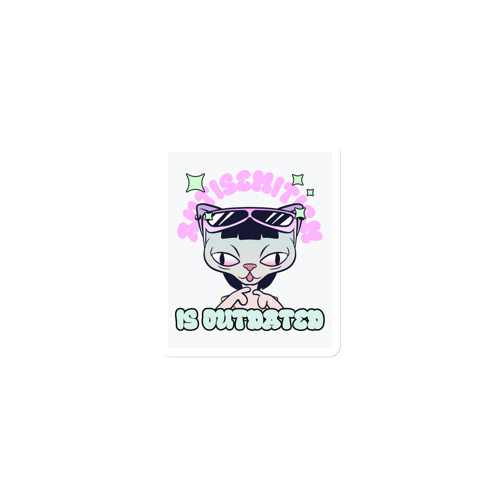 Cool Cat | Antisemitism Is Outdated | Die-Cut Magnet
