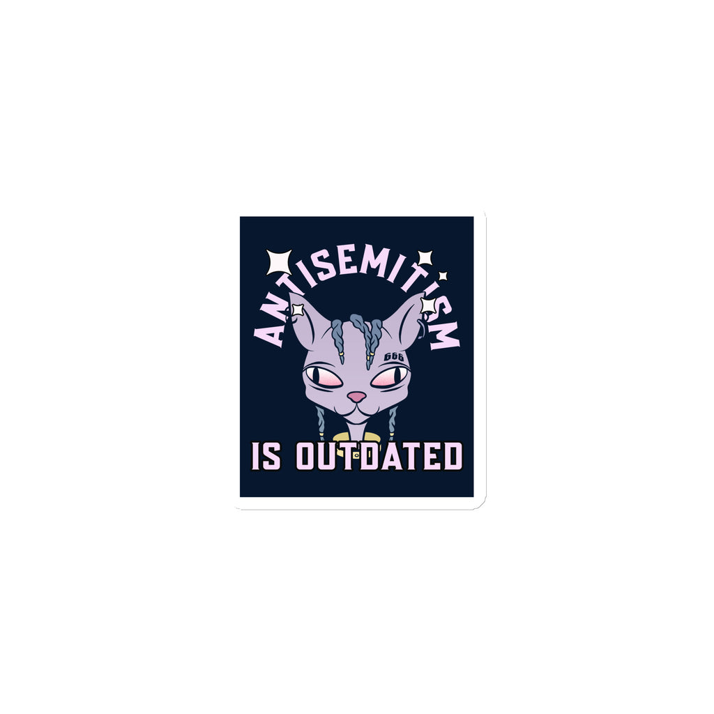 Cool Cat | Antisemitism Is Outdated | Die-Cut Magnet