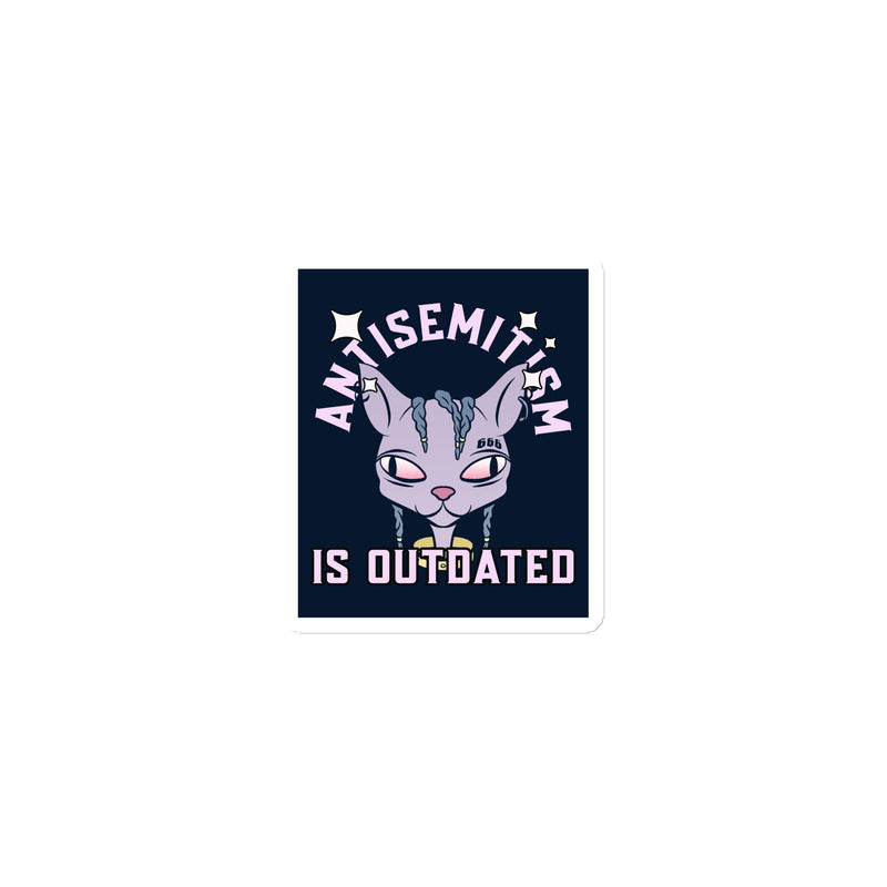 Cool Cat | Antisemitism Is Outdated | Die-Cut Magnet