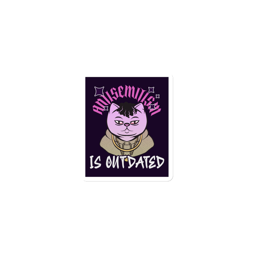 Cool Cat | Antisemitism Is Outdated | Die-Cut Magnet