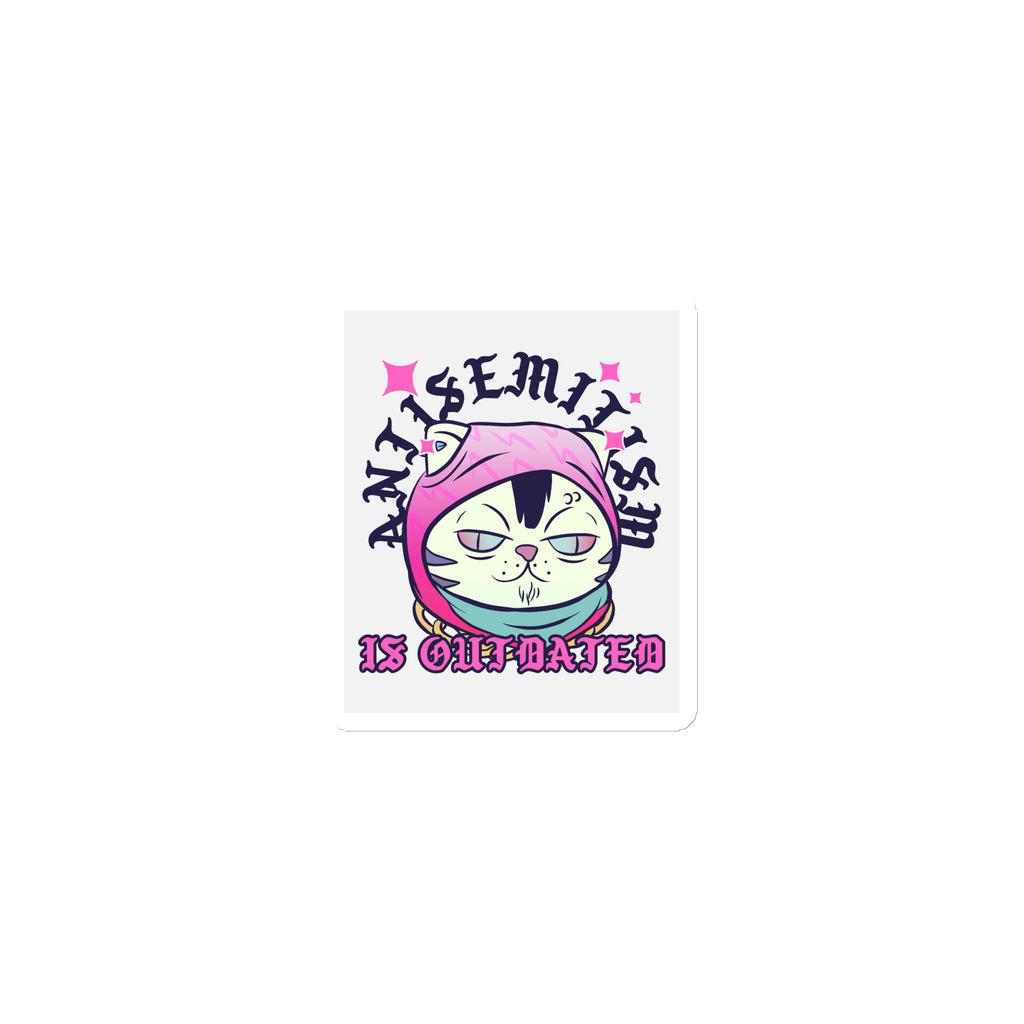 Cool Cat | Antisemitism Is Outdated | Die-Cut Magnet