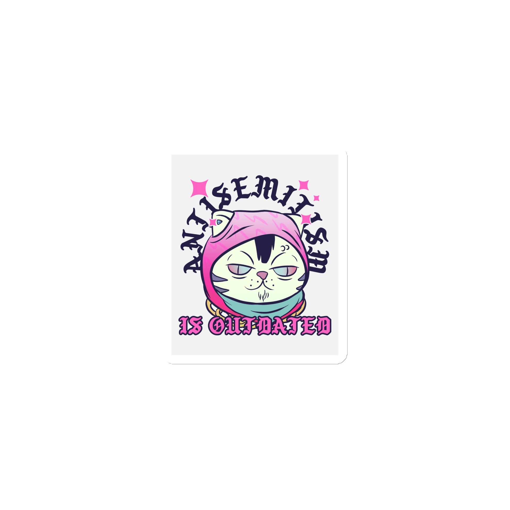 Cool Cat | Antisemitism Is Outdated | Die-Cut Magnet