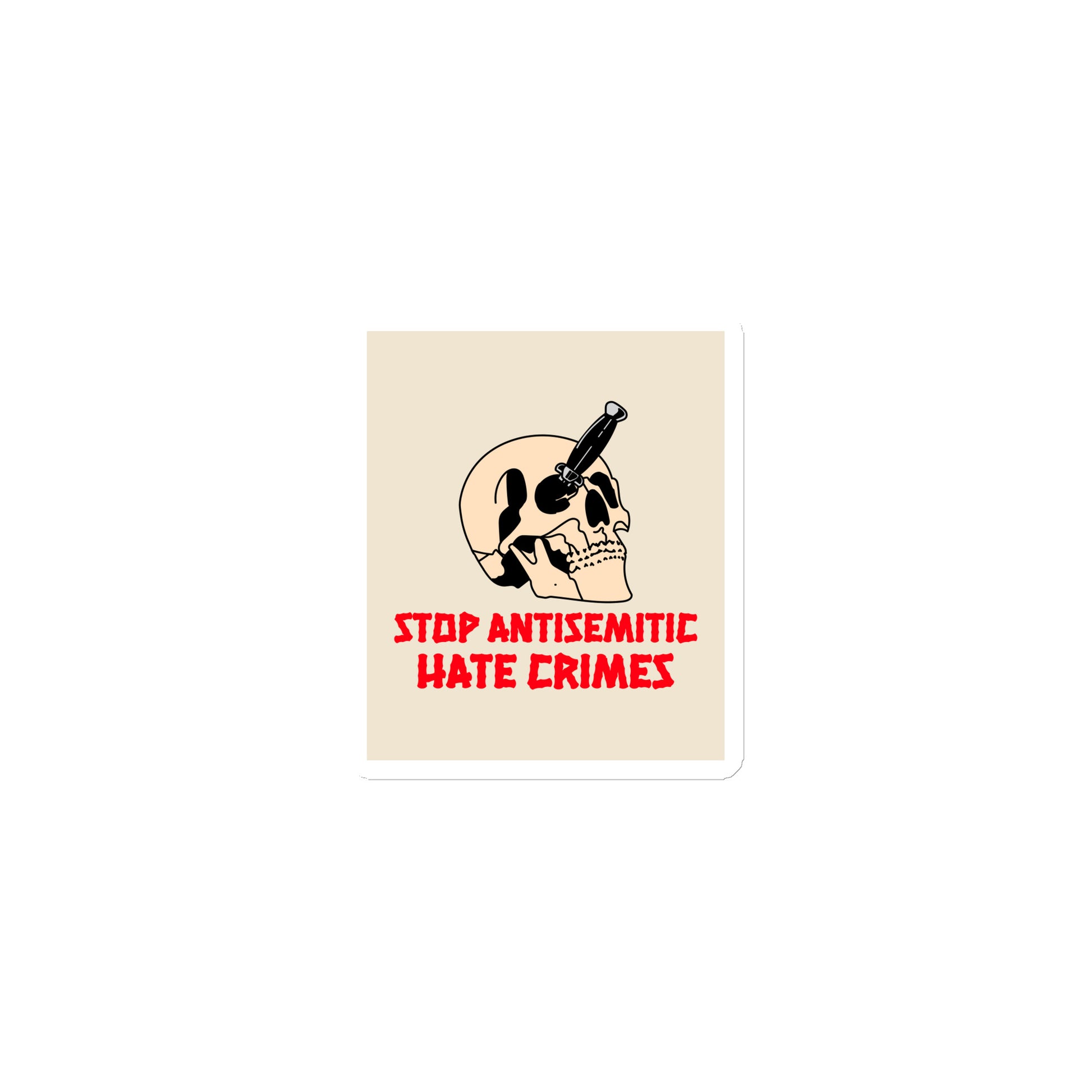 Antisemitic Hate Crimes | Die-Cut Magnet