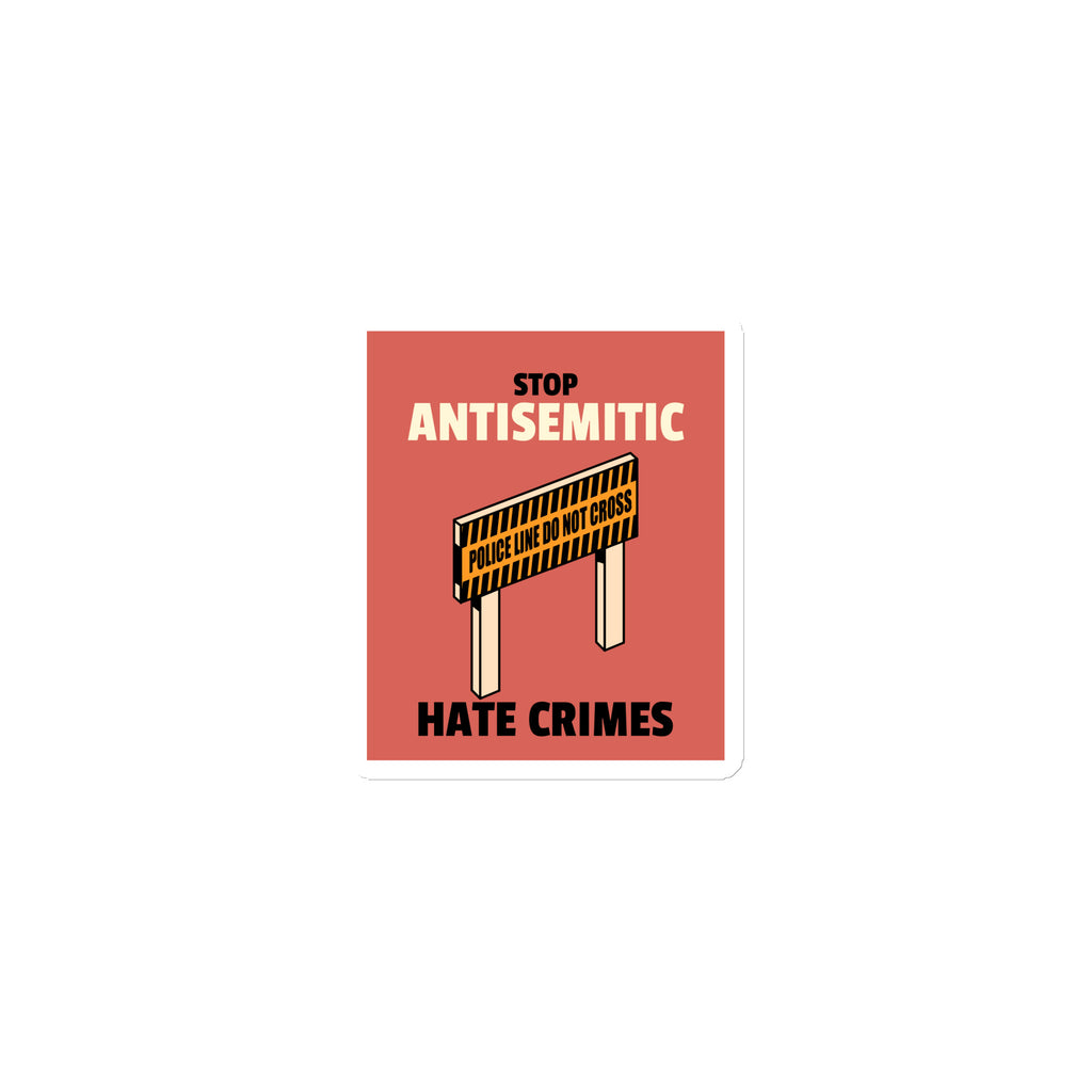 Antisemitic Hate Crimes | Die-Cut Magnet