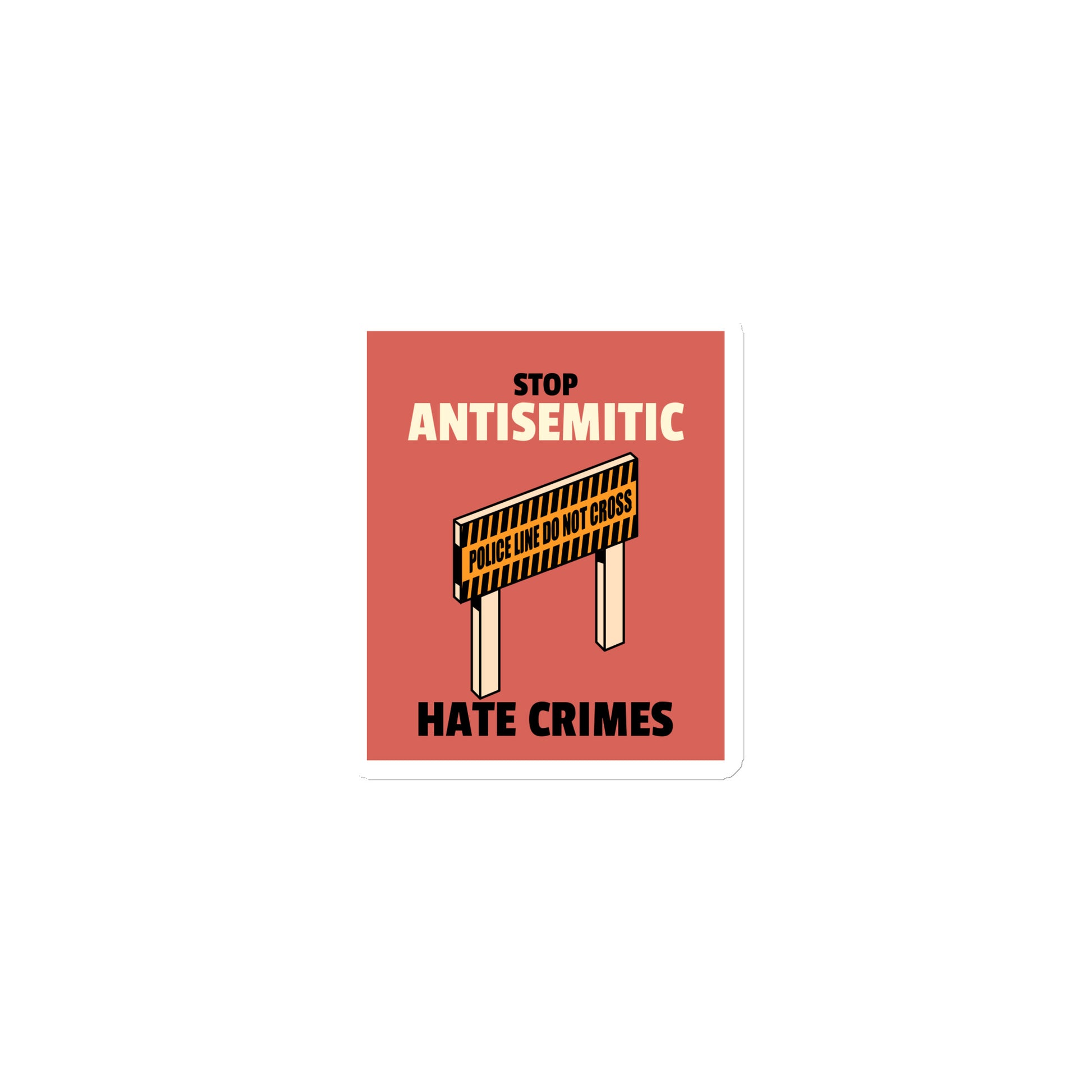 Antisemitic Hate Crimes | Die-Cut Magnet