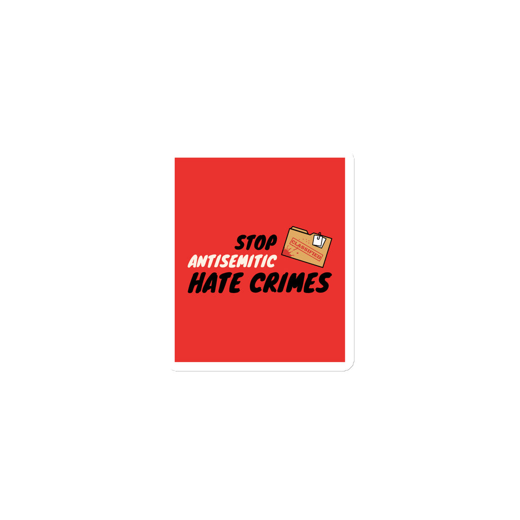 Antisemitic Hate Crimes | Die-Cut Magnet