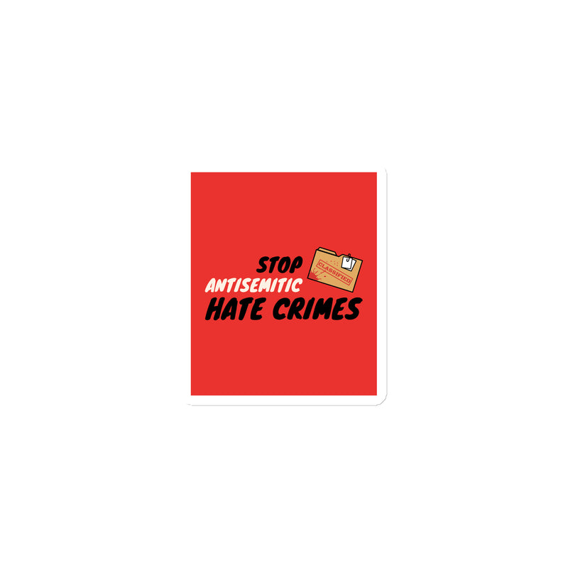 Antisemitic Hate Crimes | Die-Cut Magnet