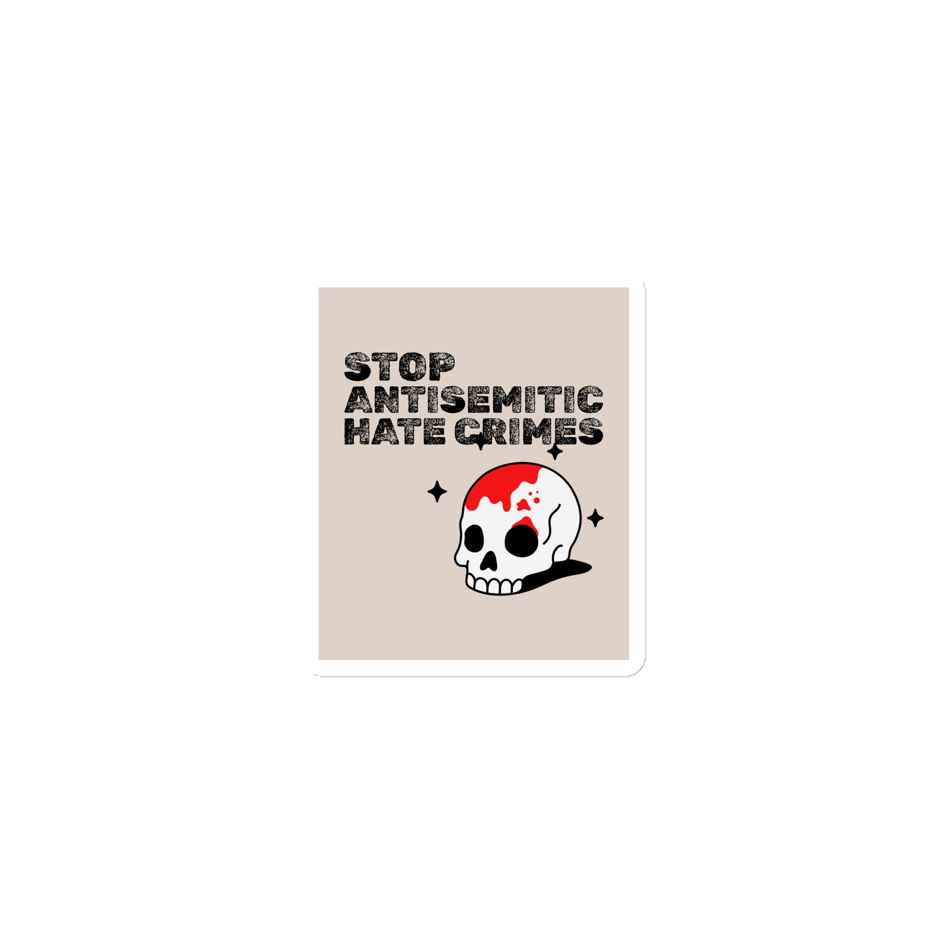 Antisemitic Hate Crimes | Die-Cut Magnet