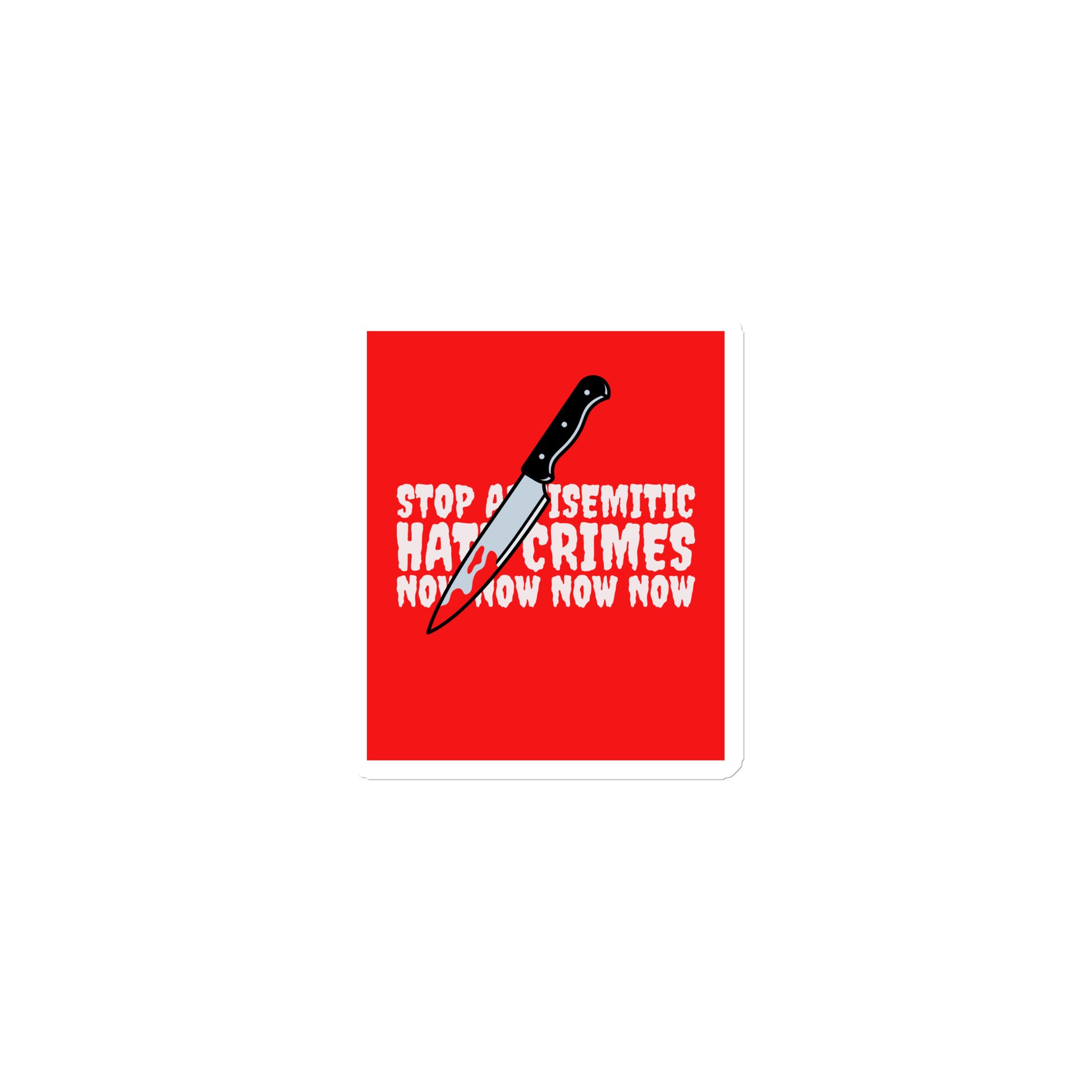 Antisemitic Hate Crimes | Die-Cut Magnet