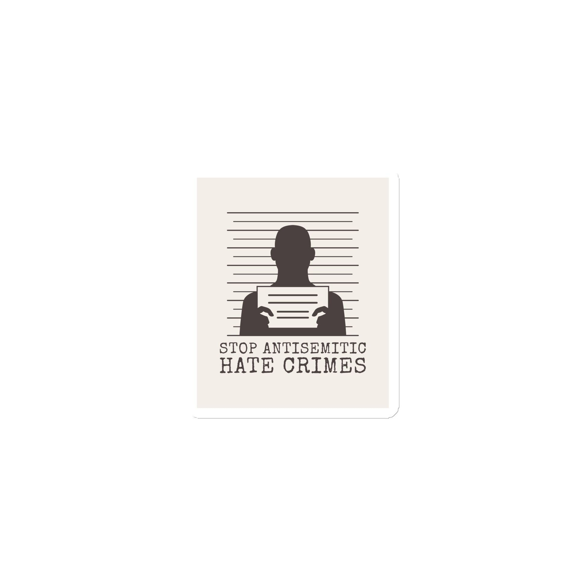 Antisemitic Hate Crimes | Die-Cut Magnet