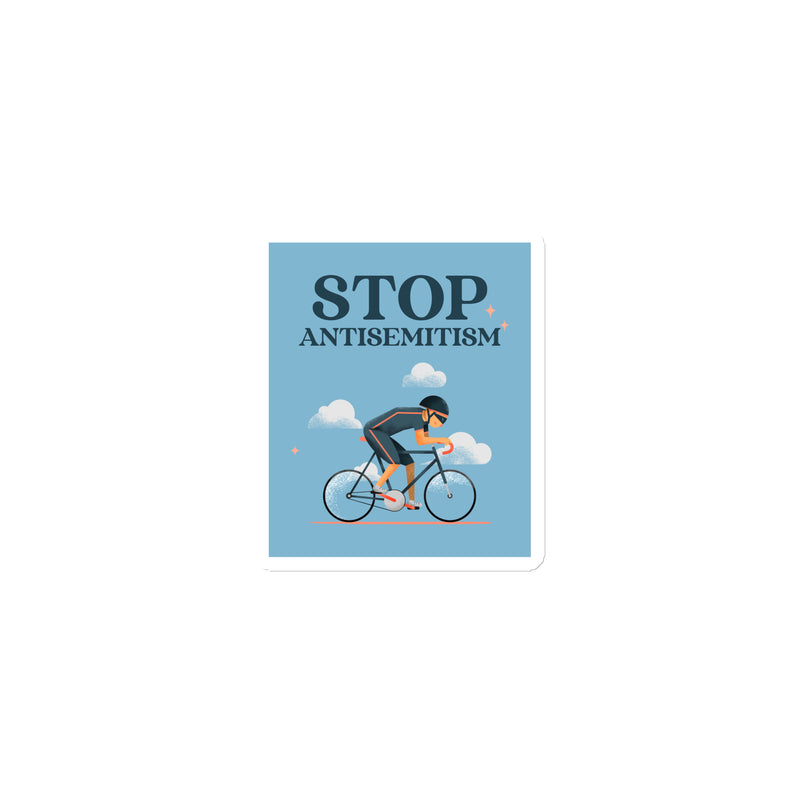 Bike Journey | Stop Antisemitism | Die-Cut Magnet
