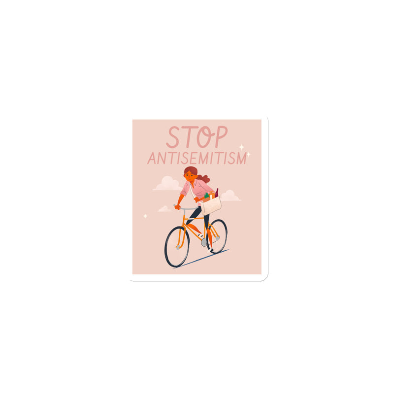 Bike Journey | Stop Antisemitism | Die-Cut Magnet