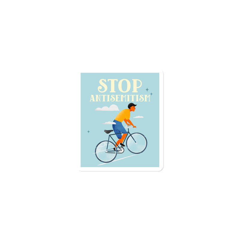 Bike Journey | Stop Antisemitism | Die-Cut Magnet