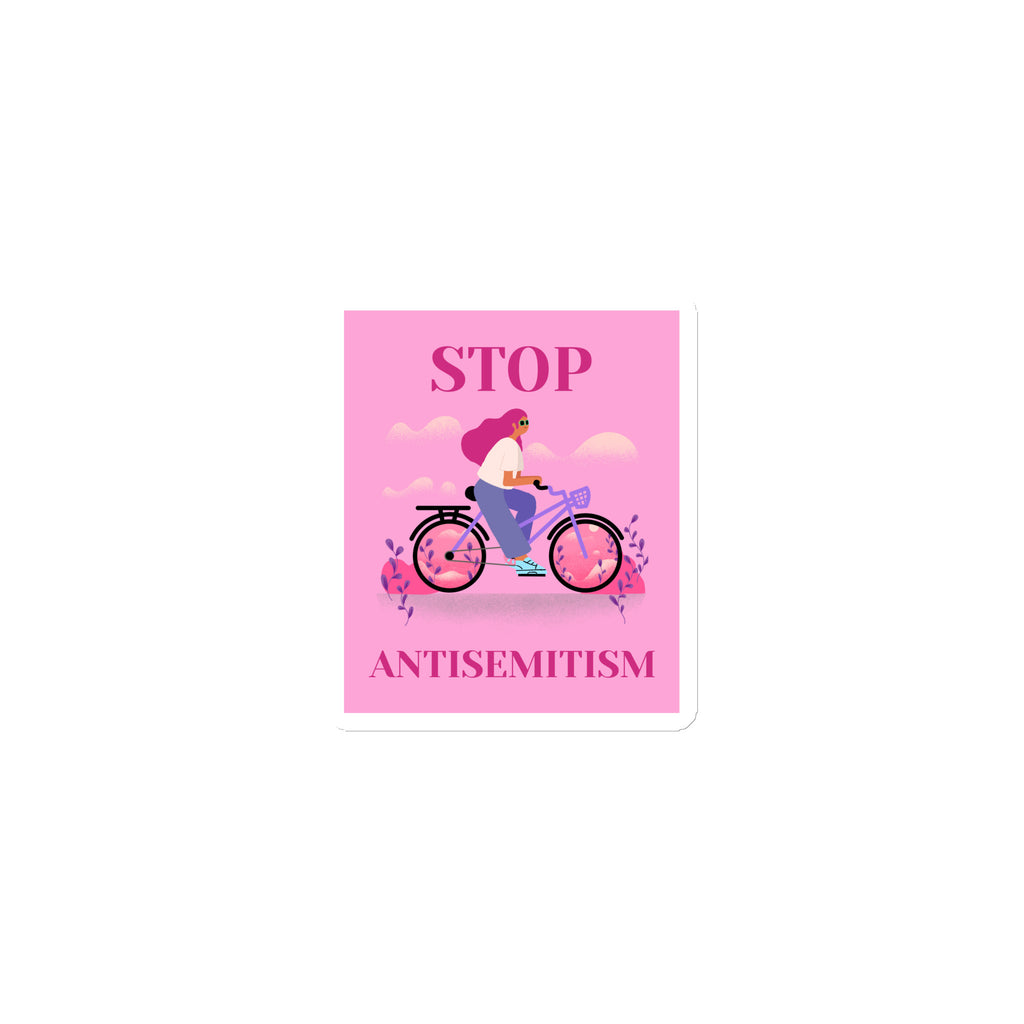 Bike Journey | Stop Antisemitism | Die-Cut Magnet