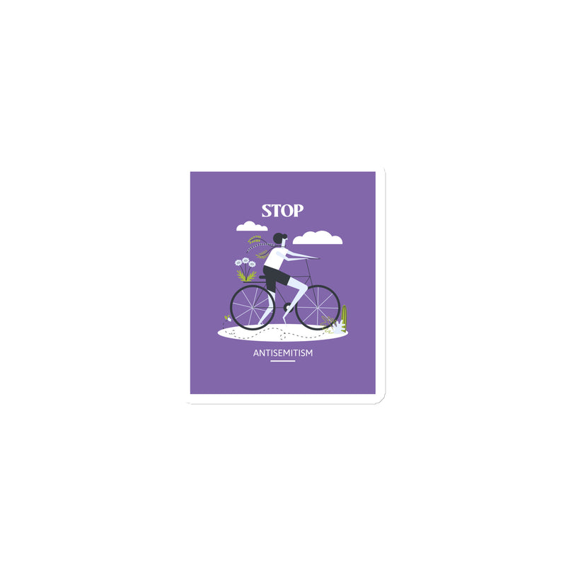 Bike Journey | Stop Antisemitism | Die-Cut Magnet