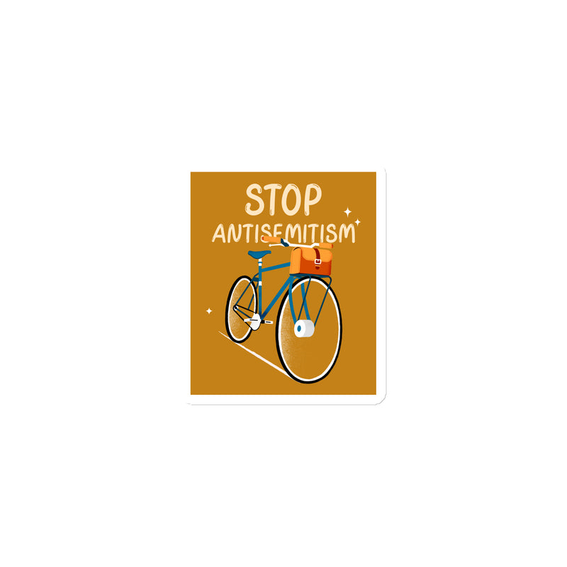 Bike Journey | Stop Antisemitism | Die-Cut Magnet