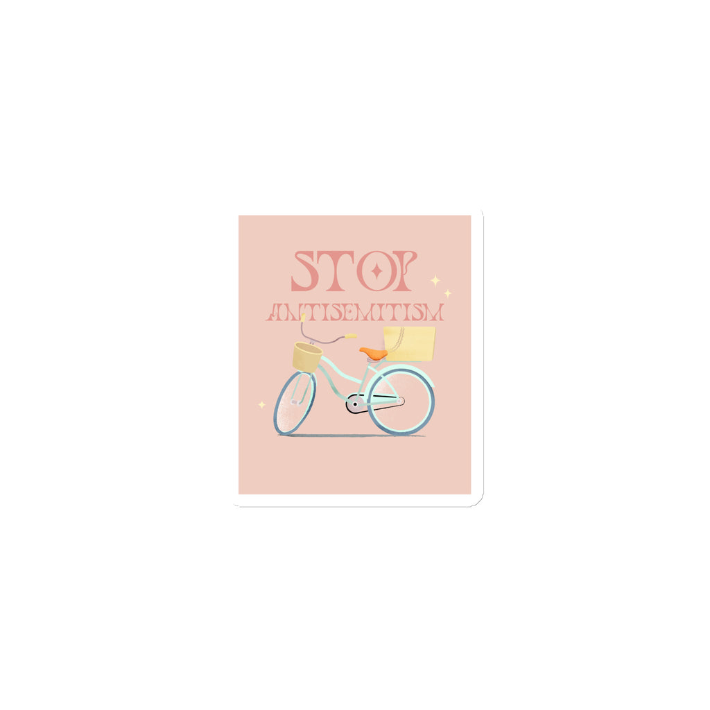 Bike Journey | Stop Antisemitism | Die-Cut Magnet