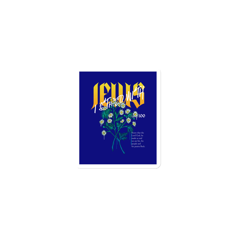 I Stand With Jews | Flower Christian Bible Verse | Die-Cut Magnet