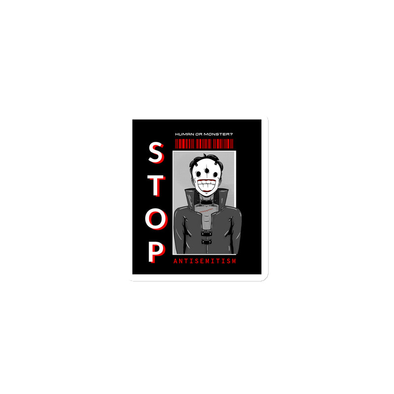 Human Or Monster | Antisemitism | Die-Cut Magnet