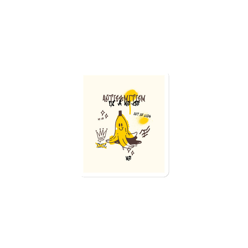 No Go Graffiti Doodle | Antisemitism | Die-Cut Magnet
