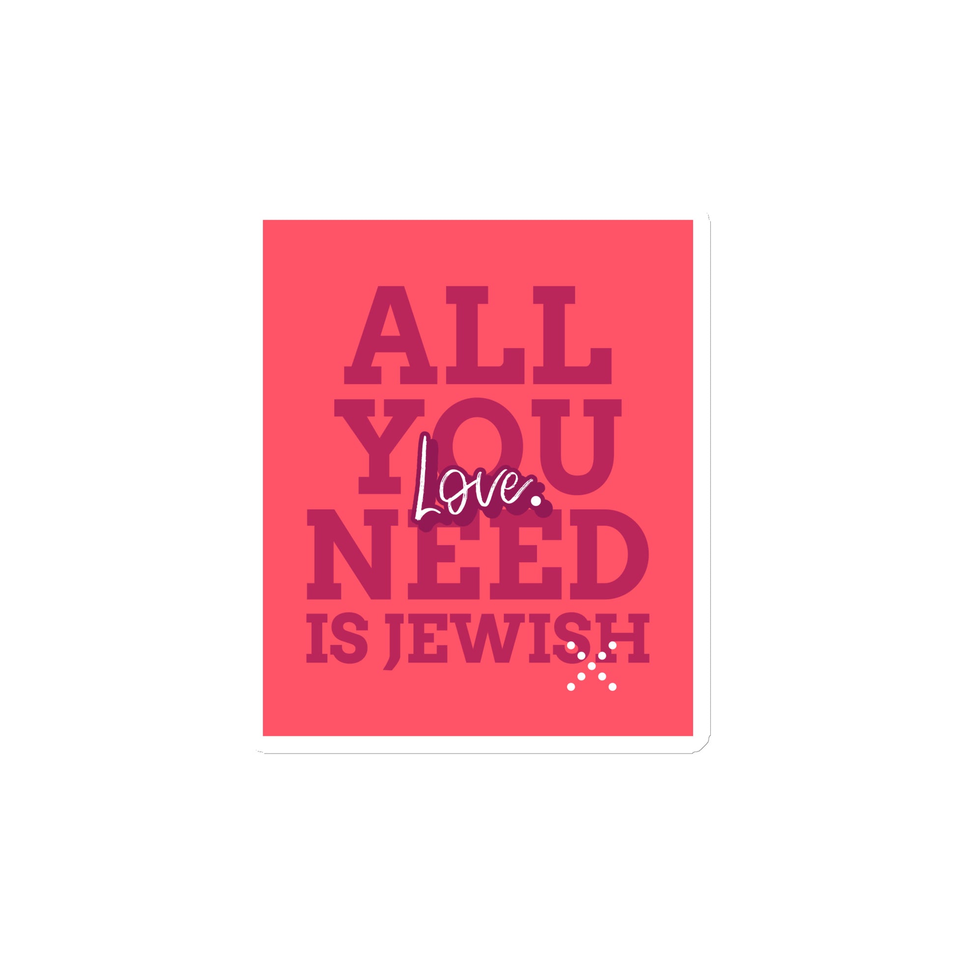 All In For Jews | Die-Cut Magnets Jouparty