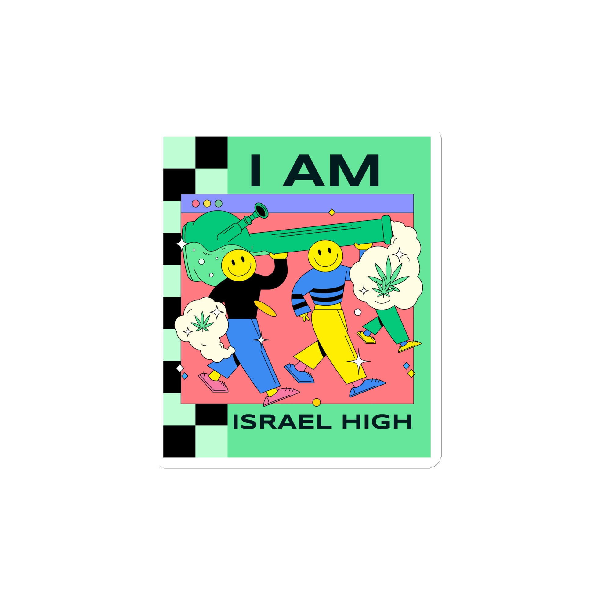 Am Israel High | Die-Cut Magnets