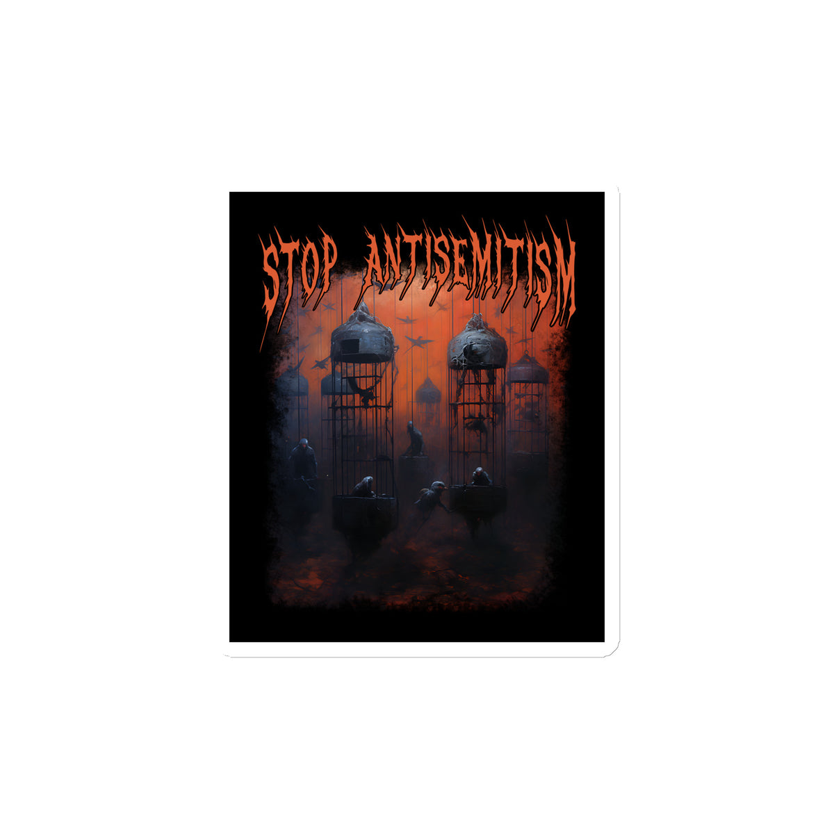 Horror Movie | Antisemitism | Die-Cut Magnet Jouparty