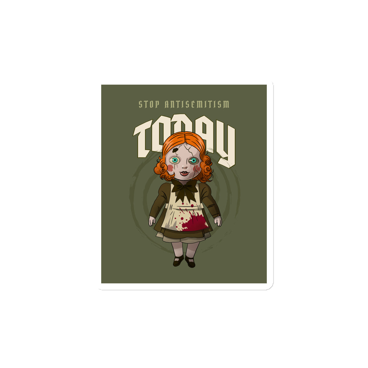 Horror Movie | Antisemitism | Die-Cut Magnet Jouparty