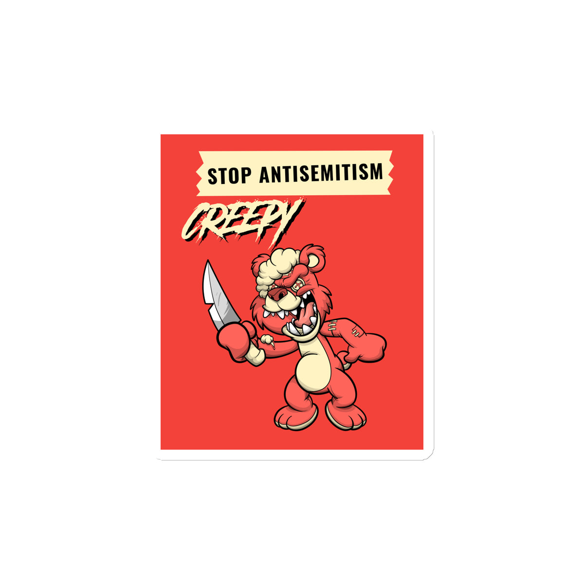 Horror Movie | Antisemitism | Die-Cut Magnet Jouparty