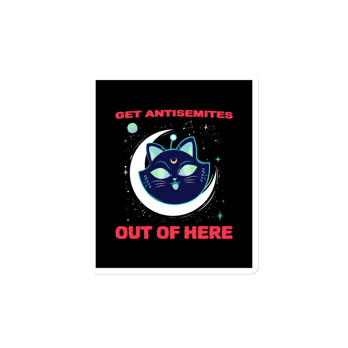 Get Alien Out | Antisemitism | Die-Cut Magnet Jouparty