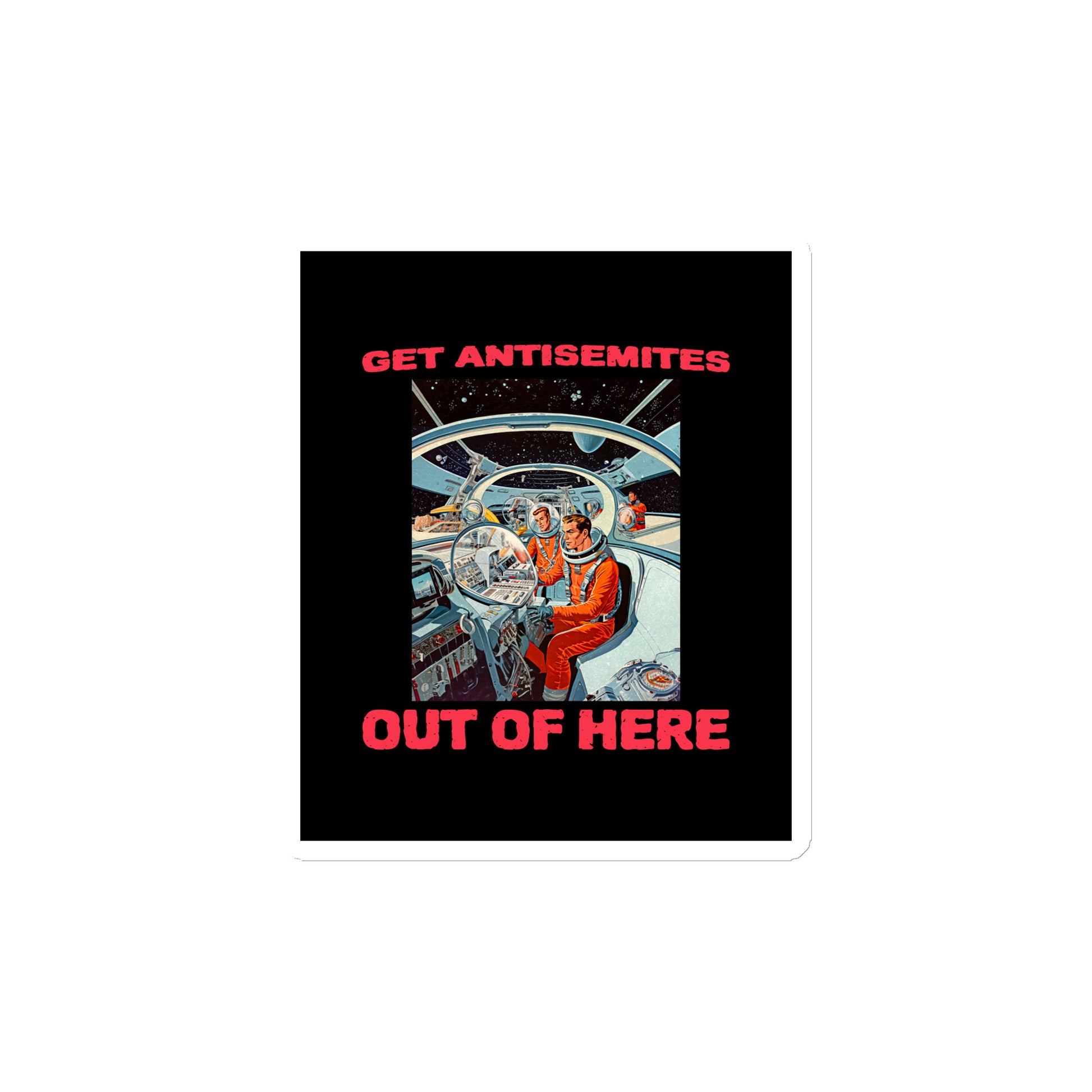 Get Alien Out | Antisemitism | Die-Cut Magnet Jouparty