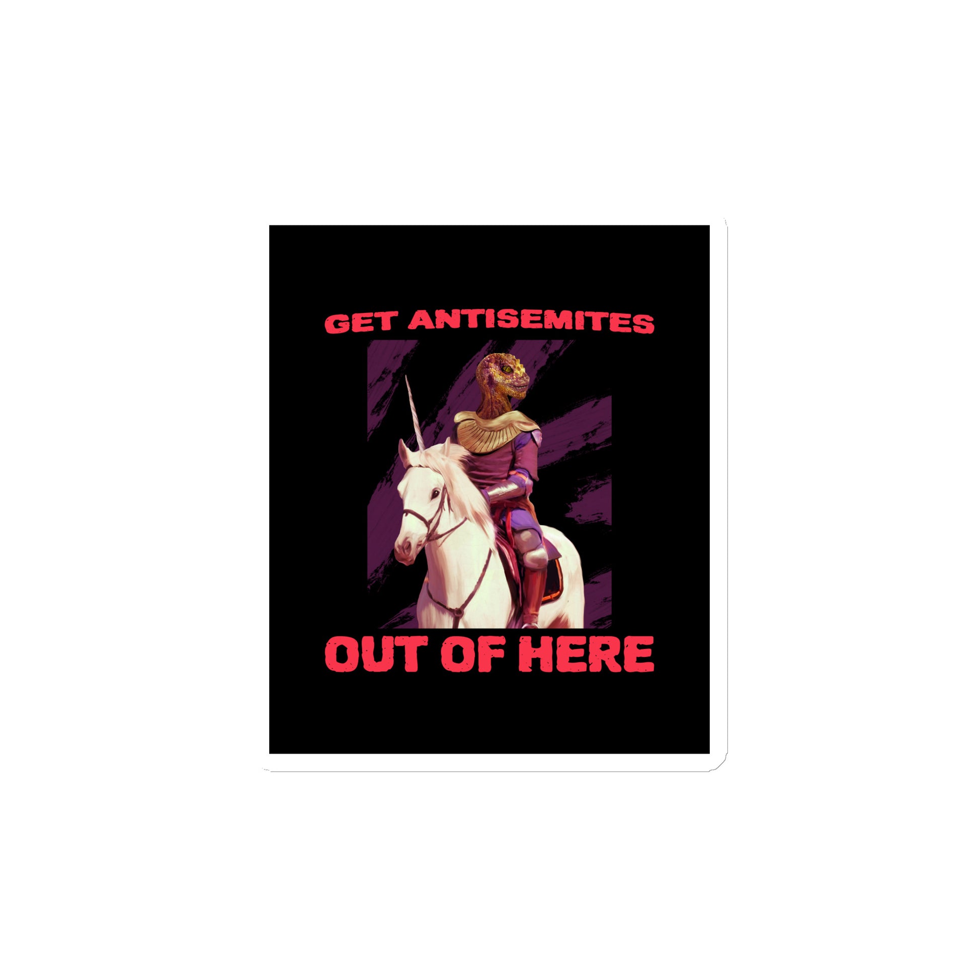 Get Alien Out | Antisemitism | Die-Cut Magnet Jouparty