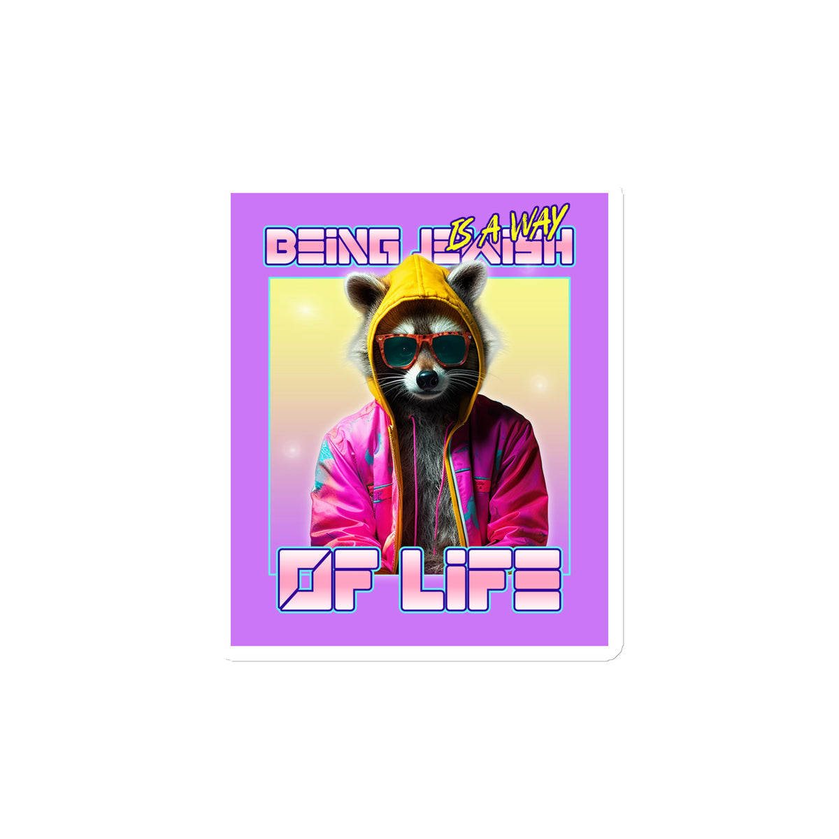 Mr Racoon | Die-Cut Magnet Jouparty
