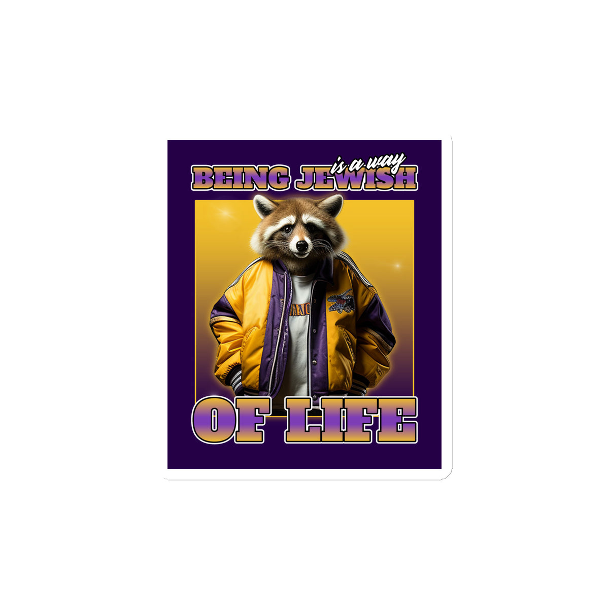 Mr Racoon | Die-Cut Magnet Jouparty