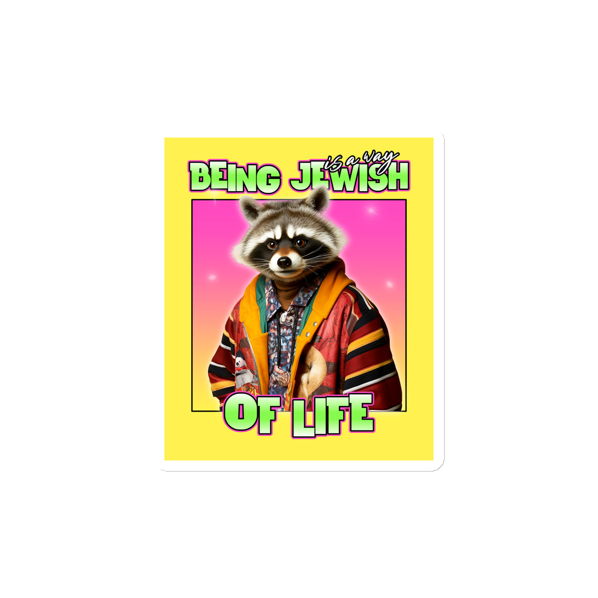 Mr Racoon | Die-Cut Magnet Jouparty