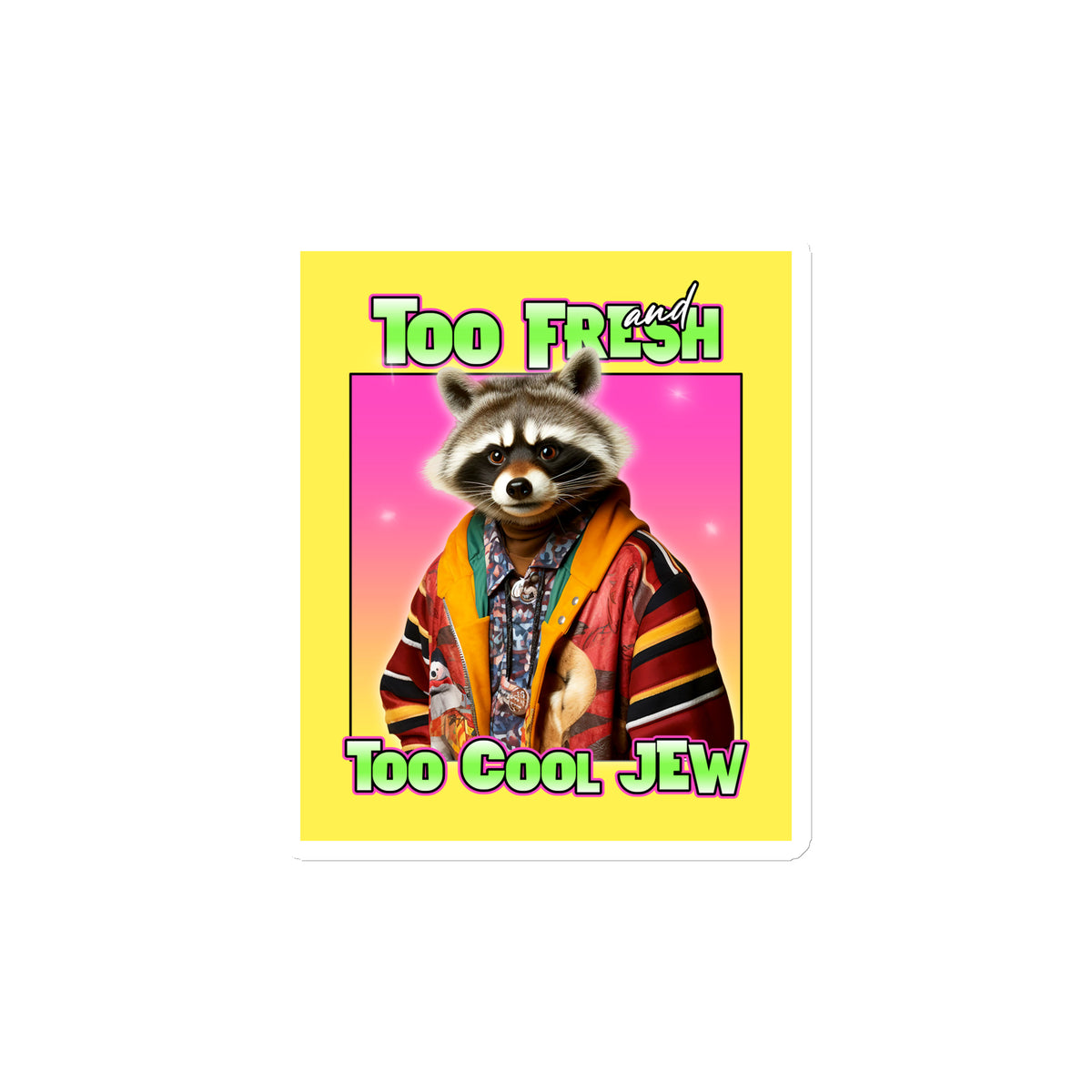 Mr Racoon | Die-Cut Magnet Jouparty