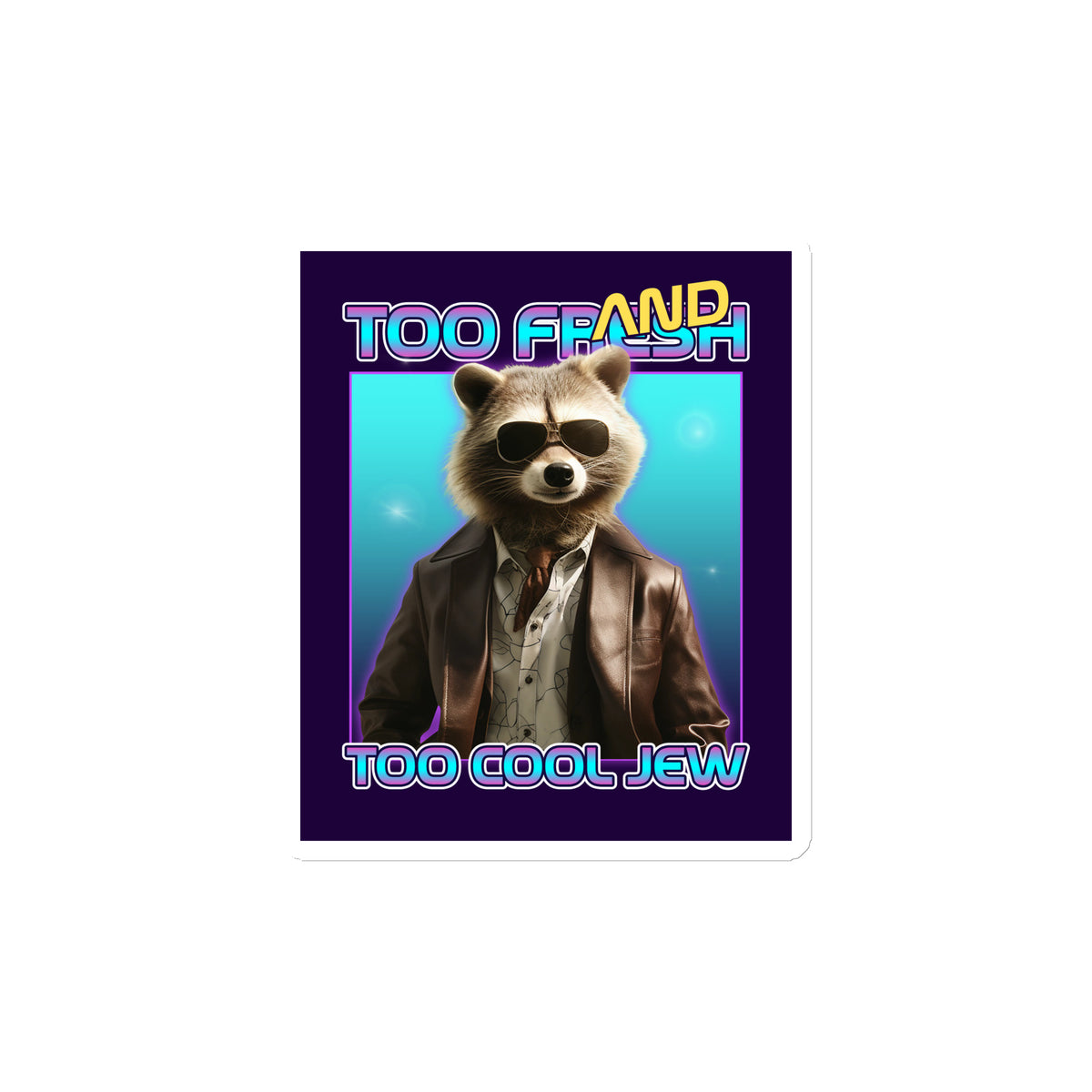 Mr Racoon | Die-Cut Magnet Jouparty