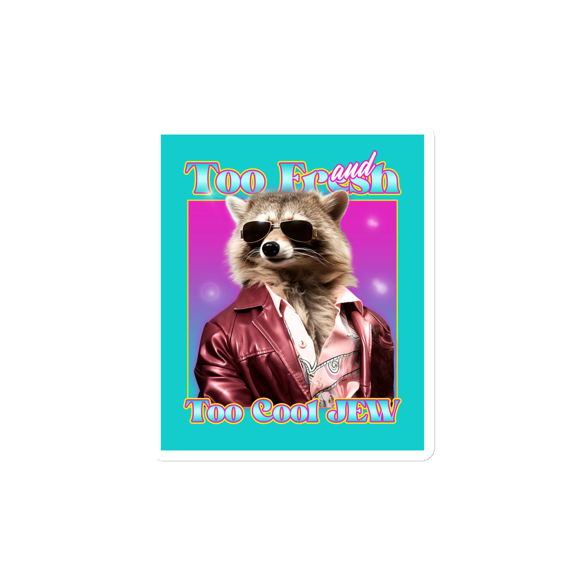 Mr Racoon | Die-Cut Magnet Jouparty