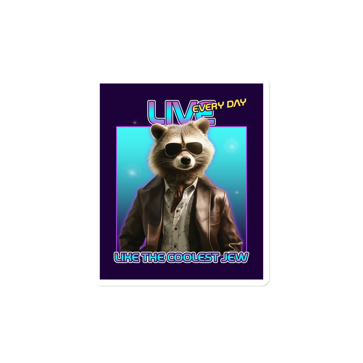 Mr Racoon | Die-Cut Magnet Jouparty