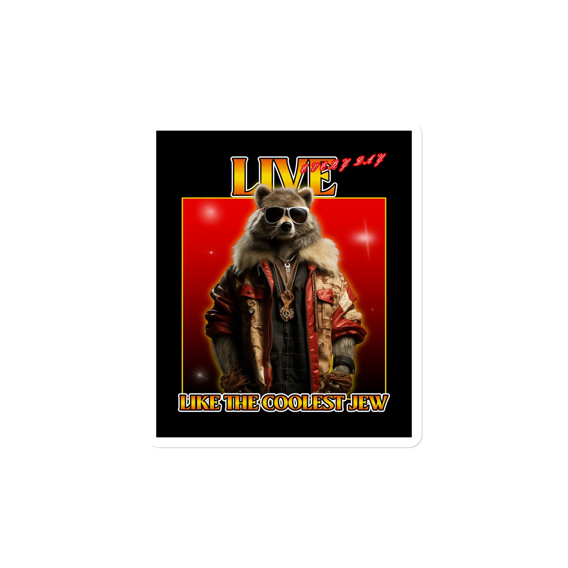 Mr Racoon | Die-Cut Magnet