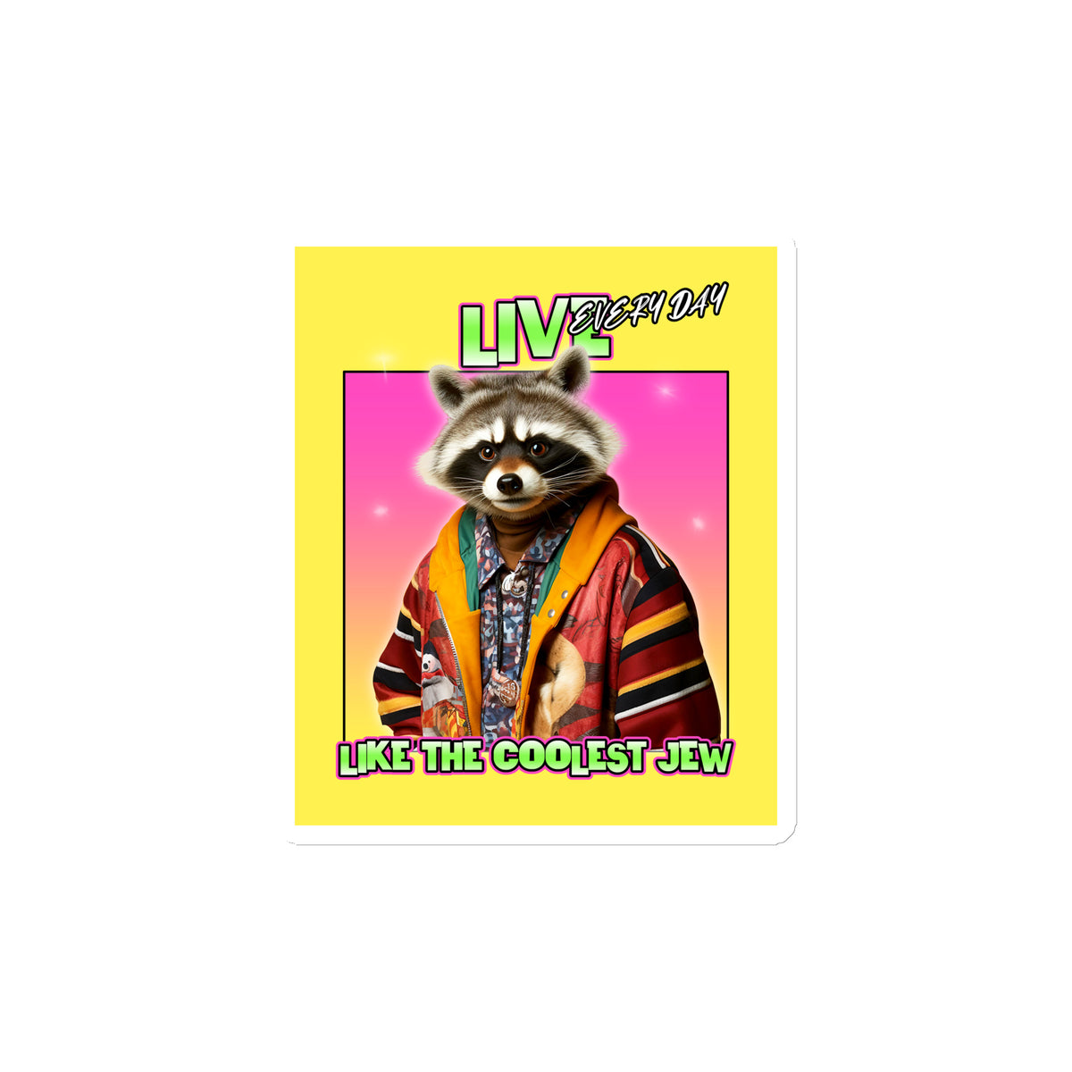 Mr Racoon | Die-Cut Magnet Jouparty