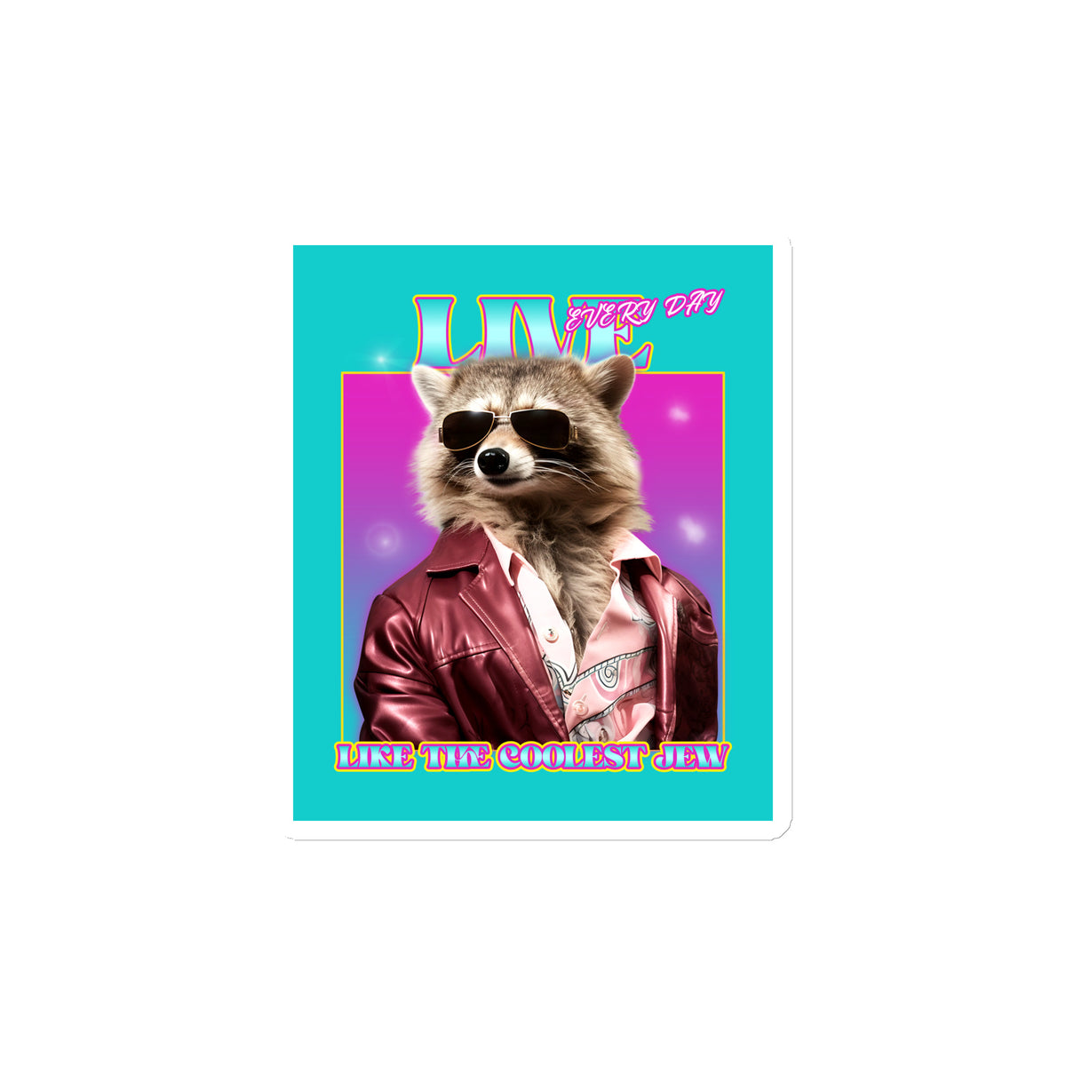 Mr Racoon | Die-Cut Magnet Jouparty