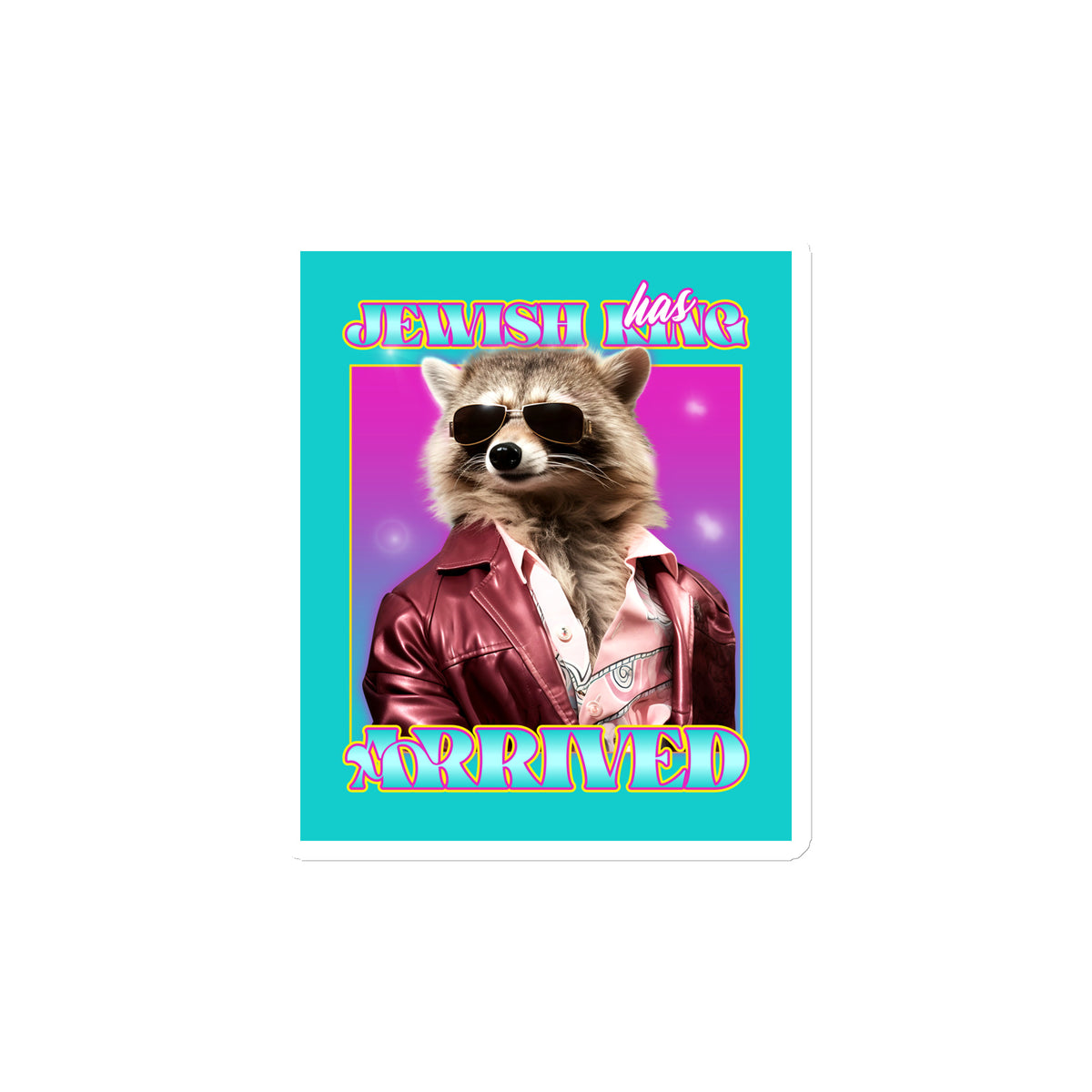 Mr Racoon | Die-Cut Magnet Jouparty