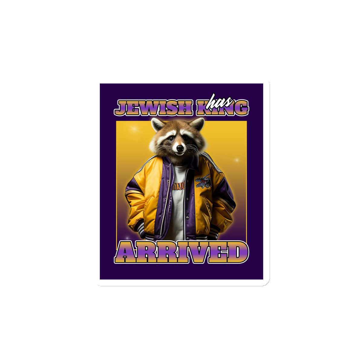 Mr Racoon | Die-Cut Magnet Jouparty