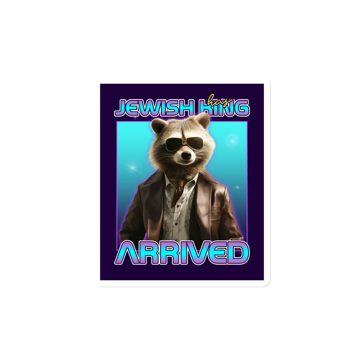 Mr Racoon | Die-Cut Magnet Jouparty